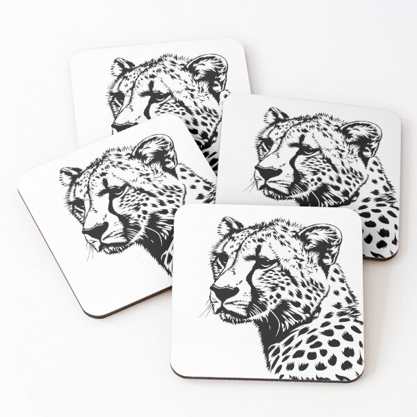 Item preview, cheetah bw designed and sold by ArtfulPlay.