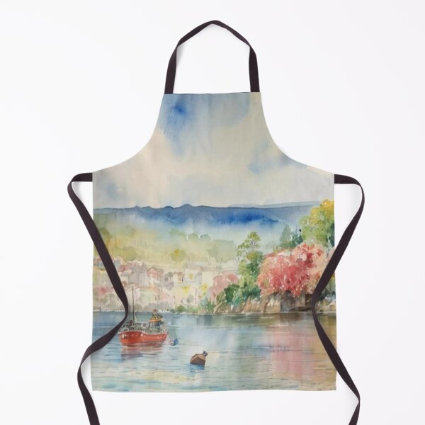 Item preview, The estuary Salcombe（watercolour + AI) designed and sold by artsmeow.