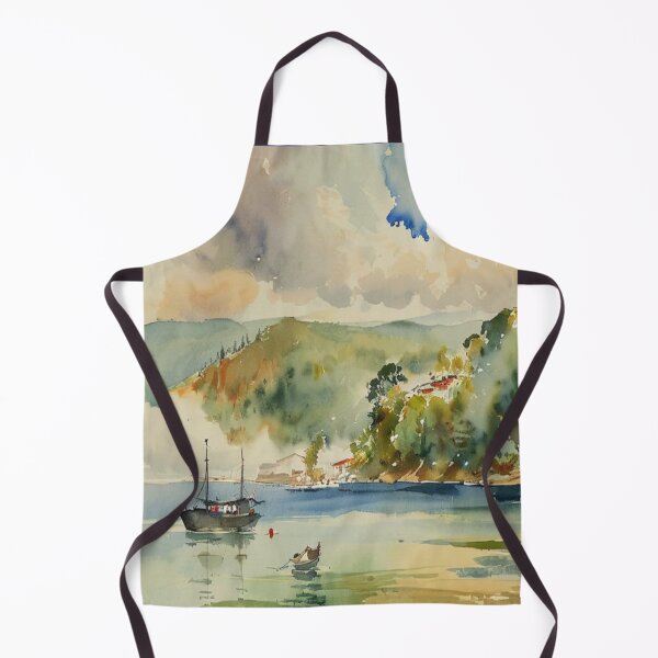 Item preview, The estuary Salcombe2（watercolour + AI) designed and sold by artsmeow.