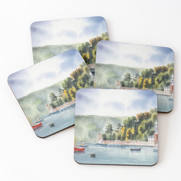 Item preview, The estuary Salcombe3（watercolour + AI) designed and sold by artsmeow.