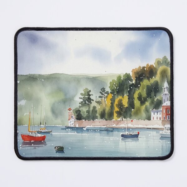 Item preview, The estuary Salcombe3（watercolour + AI) designed and sold by artsmeow.