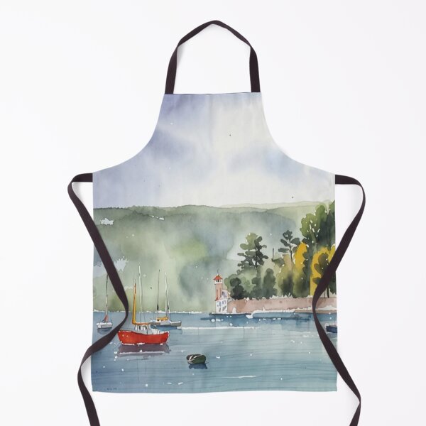 Item preview, The estuary Salcombe3（watercolour + AI) designed and sold by artsmeow.