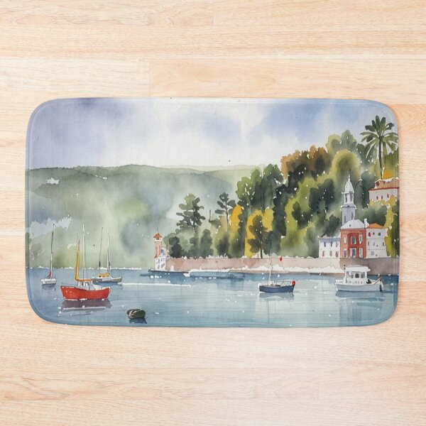Item preview, The estuary Salcombe3（watercolour + AI) designed and sold by artsmeow.