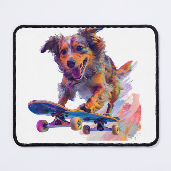 Item preview, Dog skating designed and sold by ArtfulPlay.