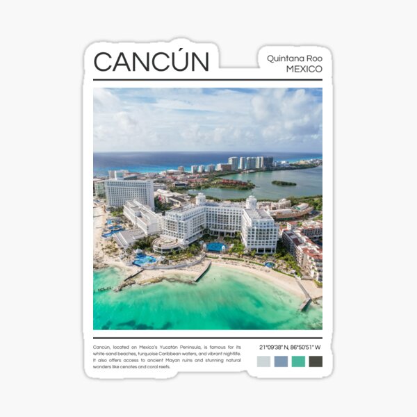 Vista previa del artículo con la obra «Cancún - México - Fotografía», diseñado y vendido por StudioRedKoala.