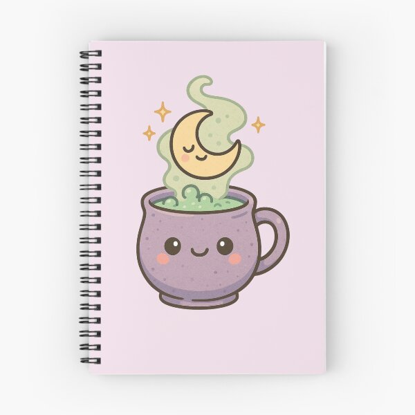 Item preview, Witch’s Brew Mug – Cute Pastel Kawaii Potion with Smiling Moon designed and sold by Queen Kaffeine.