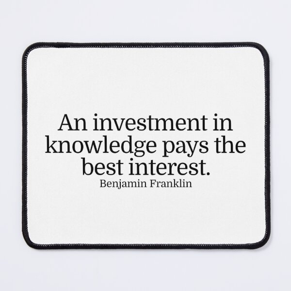 Item preview, Benjamin Franklin Quote designed and sold by CharmStudio.