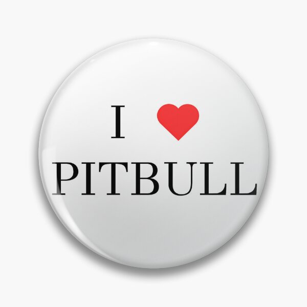 Item preview, I ❤️ PITBULL designed and sold by silverowlet.