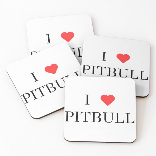Item preview, I ❤️ PITBULL designed and sold by silverowlet.