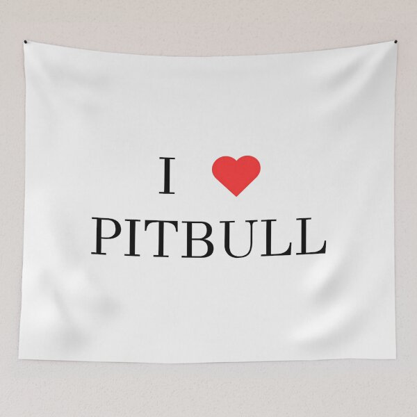 Item preview, I ❤️ PITBULL designed and sold by silverowlet.
