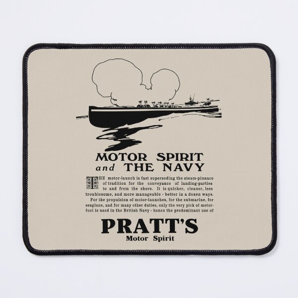 Item preview, British WW1 Navy Motor Launch Pratt Vintage Ad Artwork designed and sold by MilitaryMart.