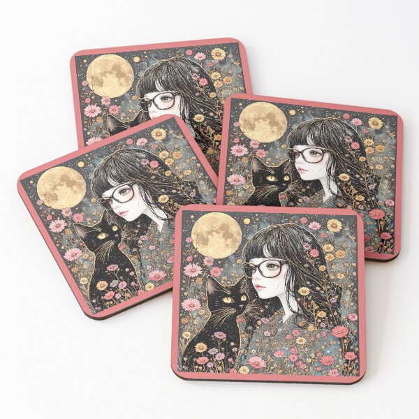 Item preview, Beautiful girl with a cat. designed and sold by Natalia-Vlad.