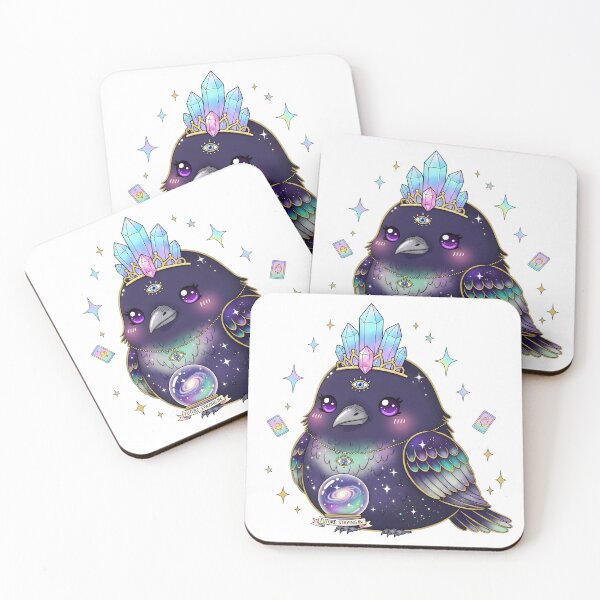 Item preview, Galactic Owl Oracle | Crystal Crown Cosmic Fortune Digital Art designed and sold by AnnDesignStudio.