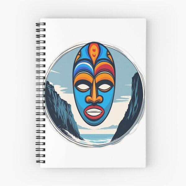 Item preview, Cape Flattery Tribal Mask & Cliffs — Bold Coastal Art Design designed and sold by jelonkaa.