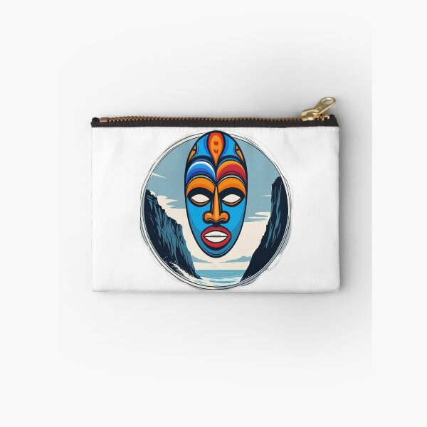 Item preview, Cape Flattery Tribal Mask & Cliffs — Bold Coastal Art Design designed and sold by jelonkaa.