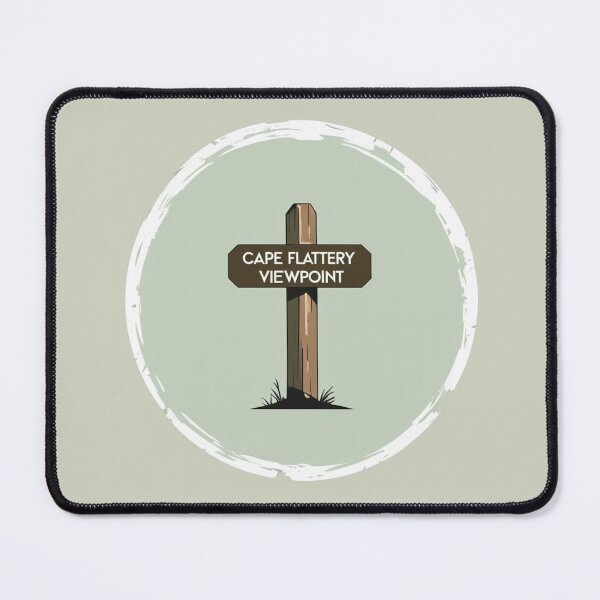 Item preview, Cape Flattery Viewpoint Sign — Minimalist Pacific Northwest Art designed and sold by jelonkaa.
