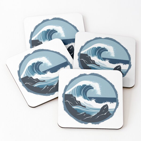 Item preview, Cape Flattery Ocean Wave — Powerful Coastal Cliff Art designed and sold by jelonkaa.
