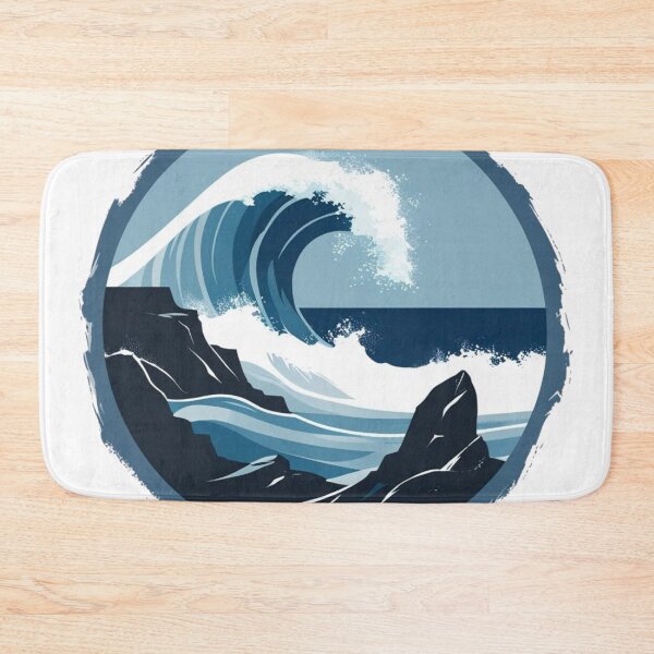 Item preview, Cape Flattery Ocean Wave — Powerful Coastal Cliff Art designed and sold by jelonkaa.