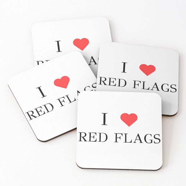 Item preview, I ❤️ RED FLAGS designed and sold by silverowlet.