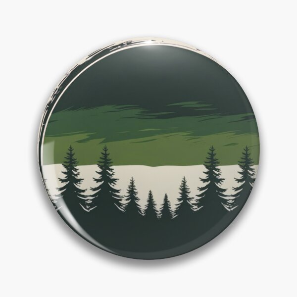 Item preview, Cape Flattery Forest — Minimalist Aurora Borealis Silhouette designed and sold by jelonkaa.