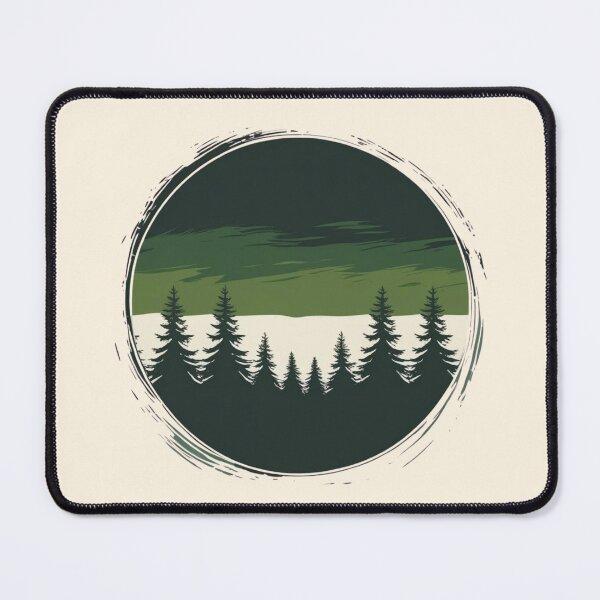 Item preview, Cape Flattery Forest — Minimalist Aurora Borealis Silhouette designed and sold by jelonkaa.