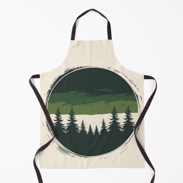 Item preview, Cape Flattery Forest — Minimalist Aurora Borealis Silhouette designed and sold by jelonkaa.