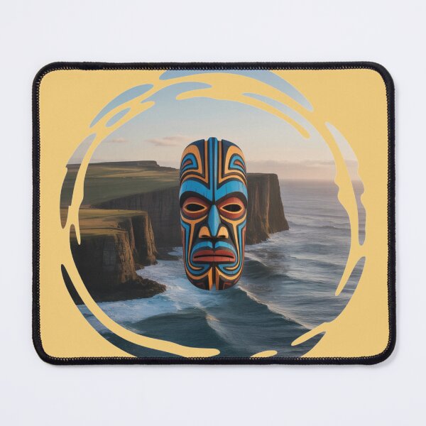 Item preview, Cape Flattery Totem Mask — Coastal Tribal Art Print designed and sold by jelonkaa.