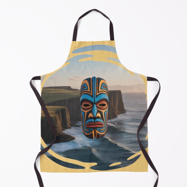 Item preview, Cape Flattery Totem Mask — Coastal Tribal Art Print designed and sold by jelonkaa.