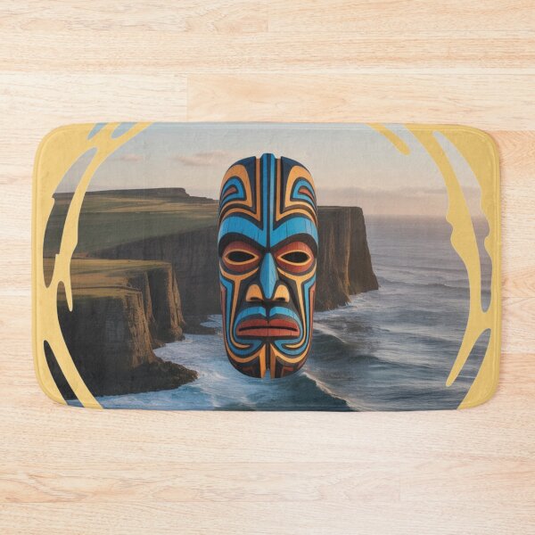 Item preview, Cape Flattery Totem Mask — Coastal Tribal Art Print designed and sold by jelonkaa.