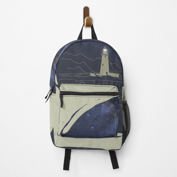 Item preview, Cape Flattery Lighthouse — Milky Way Night Sky Coastal Art Print designed and sold by jelonkaa.