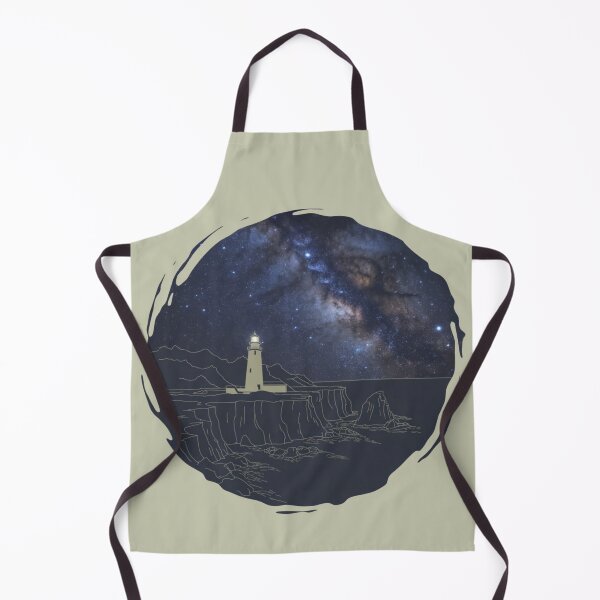 Item preview, Cape Flattery Lighthouse — Milky Way Night Sky Coastal Art Print designed and sold by jelonkaa.
