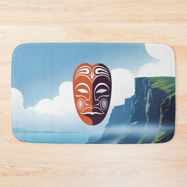 Item preview, Cape Flattery Tribal Mask – Mystical Coastal Cliffs Art Design designed and sold by jelonkaa.