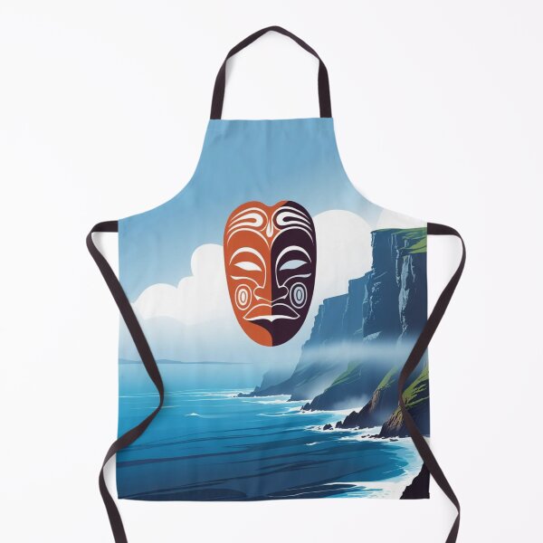 Item preview, Cape Flattery Tribal Mask – Mystical Coastal Cliffs Art Design designed and sold by jelonkaa.