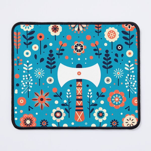 Item preview, Scandinavian Folk Art Double Axe – Symbolic Nordic Design by heidiannemorris designed and sold by FOLK ART FUSION by heidiannemorris.