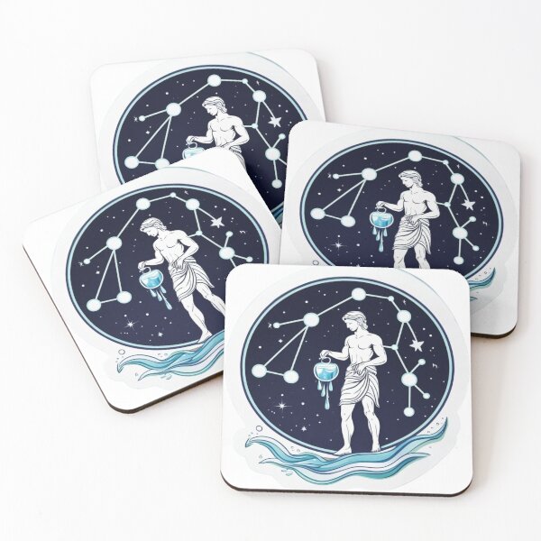 Item preview, Aquarius Zodiac Sign – Innovative & Free-Spirited Water Bearer Design designed and sold by KiValuate.