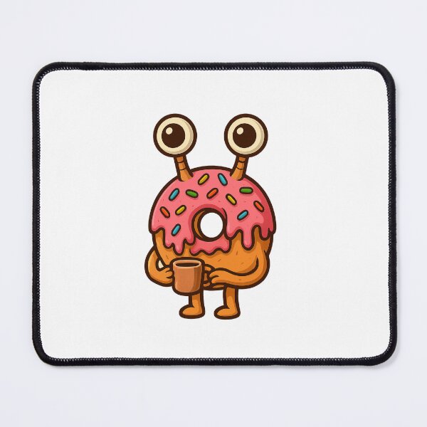 Item preview, Cartoon Donut Alien with Coffee designed and sold by Art-Tacos.
