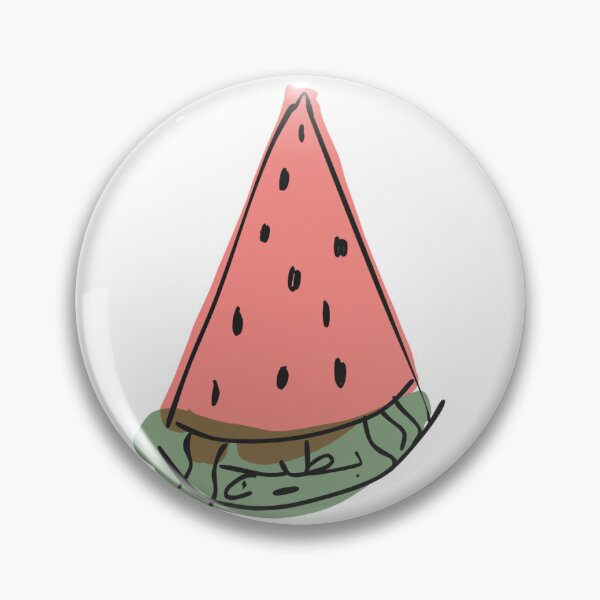 Item preview, badly drawn watermelon with colour / بطيخ designed and sold by the doodle shelf.