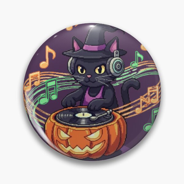 Item preview, Dj cat halloween designed and sold by veejiras.