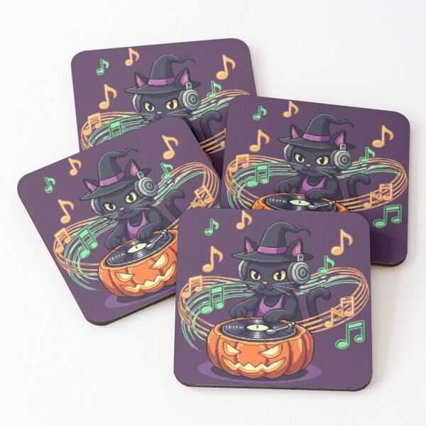 Item preview, Dj cat halloween designed and sold by veejiras.