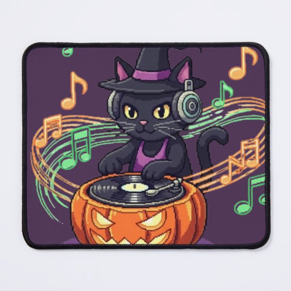 Item preview, Dj cat halloween designed and sold by veejiras.