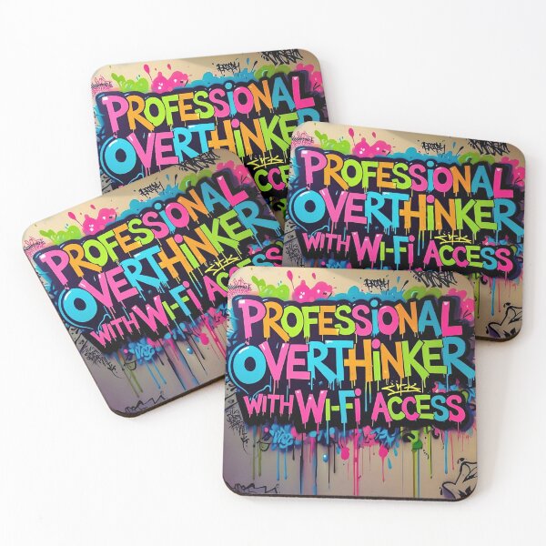 Item preview, Professional Overthinker designed and sold by Tranzam Designs.