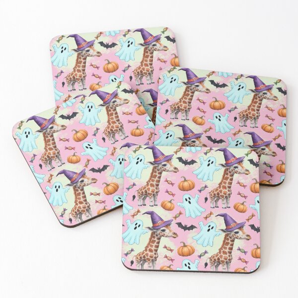 Item preview, A playful giraffe Halloween pattern designed and sold by YourSocialBae.