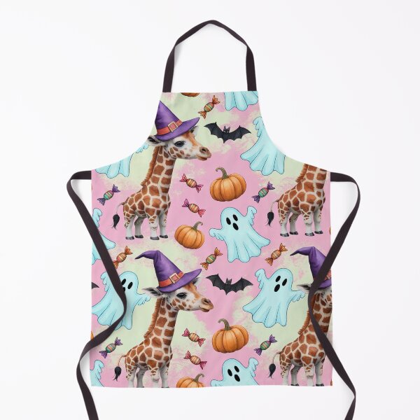 Item preview, A playful giraffe Halloween pattern designed and sold by YourSocialBae.