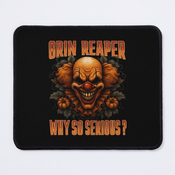 Item preview, Grin Reaper Why So Serious Evil Killer Scary Creepy Clown Halloween Horror  designed and sold by Bad Kitty Designz.