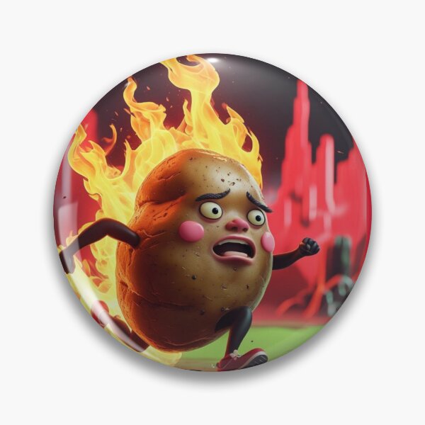 Item preview, Crispy Outside, Anxious Inside – Funny Burning Potato Meme designed and sold by jelonkaa.