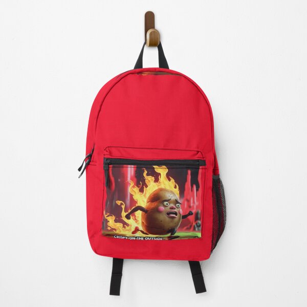 Item preview, Crispy Outside, Anxious Inside – Funny Burning Potato Meme designed and sold by jelonkaa.