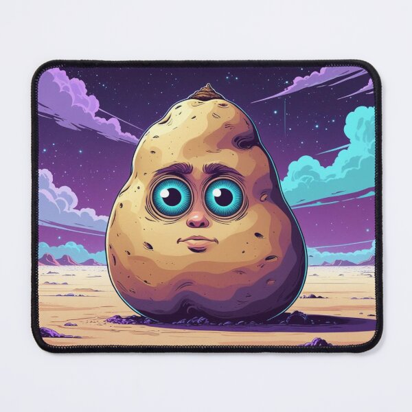 Item preview, Cosmic Potato Staring into Your Soul – Surreal Vaporwave Tuber designed and sold by jelonkaa.