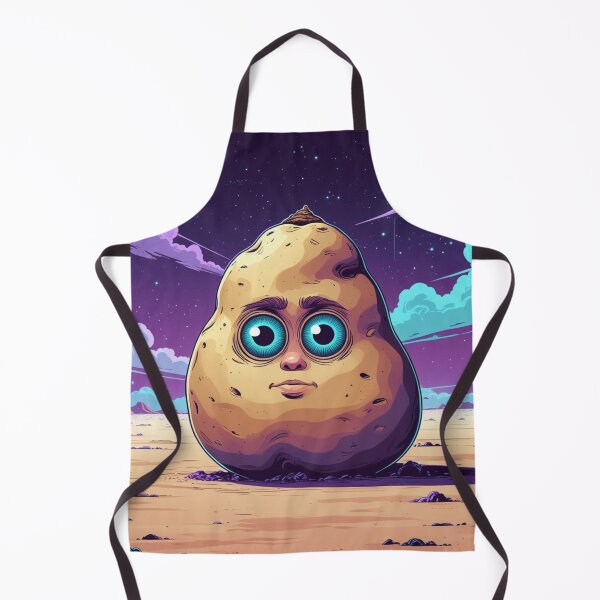 Item preview, Cosmic Potato Staring into Your Soul – Surreal Vaporwave Tuber designed and sold by jelonkaa.