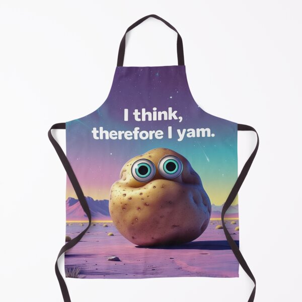 Item preview, I Think, Therefore I Yam – Surreal Cosmic Potato Meme Design designed and sold by jelonkaa.