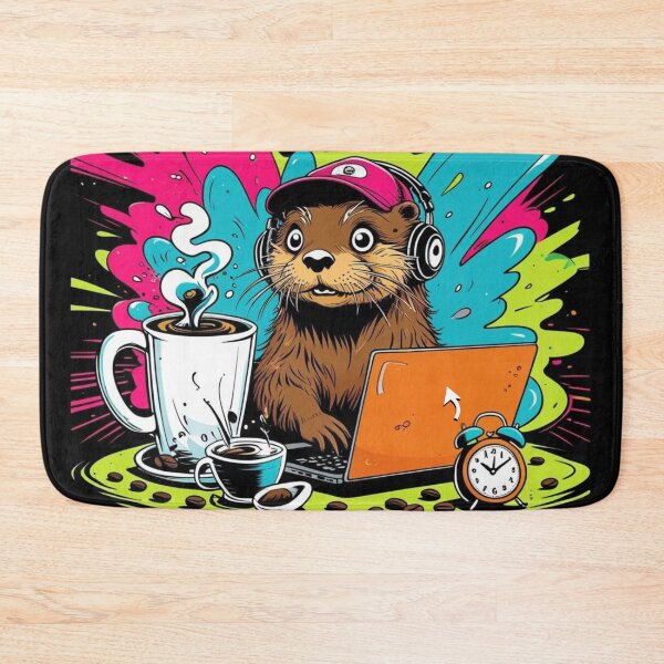 Item preview, W.T.LOG? – Overcaffeinated Otter Office Chaos Meme Design designed and sold by jelonkaa.